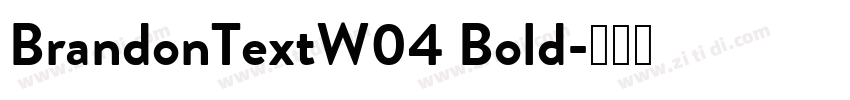 BrandonTextW04 Bold字体转换